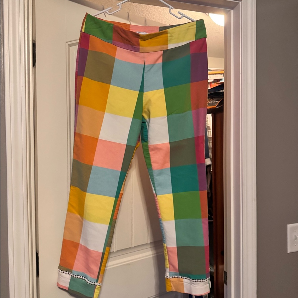 Crown & Ivy Multicolor Plaid Pants